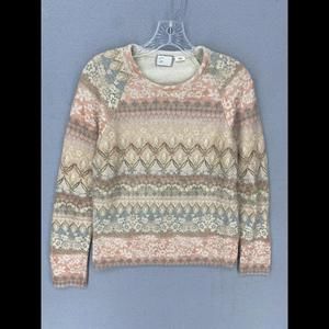 Anthropologie Womens Sweater Size X-Small Floral Postmark 9-HIS STCL Pullover